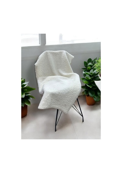 Zp Teddy İthal Kıvırcık 100x150cm, Yüksek Gramaj, Peluş Kumaş, Tekstil Ekru Ekru