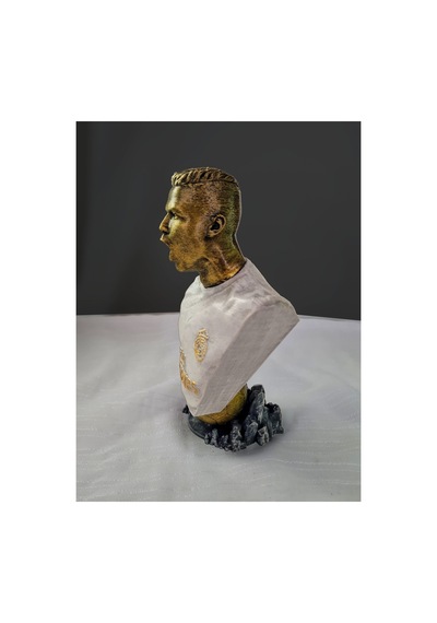 Eselya3d Cristiano Ronaldo Figür / Real Ronaldo Büst/ Madrid /futbol/16cm/fanart