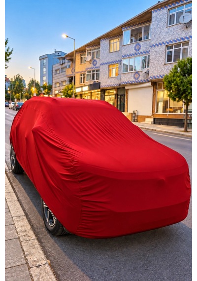 Suv Kirmizi Oto Branda Kumaş Kaliteli Araca Zarar Vermez Branda