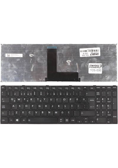 Toshiba Uyumlu Satellite C50D-B-127 Notebook Klavye (Siyah Tr)