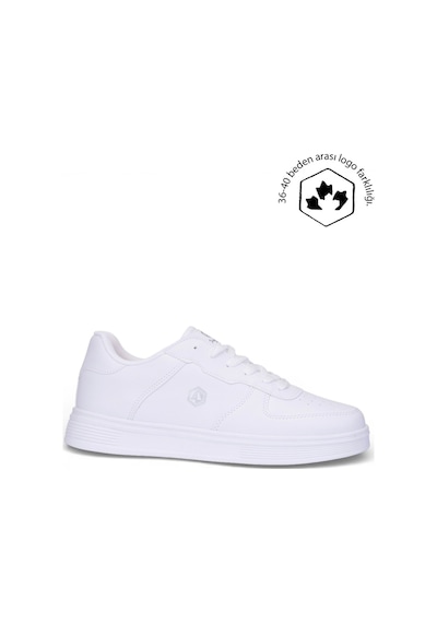 Nstil Unisex Spor Ayakkabı Rahat Yumuşak Taban Kaymaz Günlük Bağcıklı Sneaker 408 Beyaz