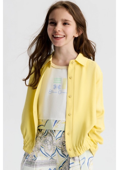 Xo Kids Kız Çocuk Gömlek 8-14 Yaş 31314 Sarı