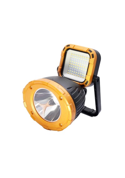 Usb Şarjlı Solar El Feneri Kamp Feneri Taşınabilir Fener 8411 Sarı