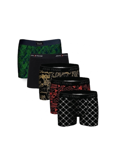John Frank Logolu Pamuklu 5'li Paket Boxer Erkek Boxer Jfbs5 Yeşil-lacivert-ssarı-sturuncu-sbeyaz John Frank Logolu Pamuklu 5'li Paket Boxer Erkek Boxer Jfbs5 Yeşil-lacivert-ssarı-sturuncu-sbeyaz