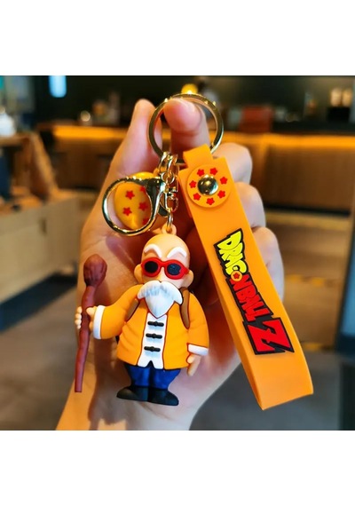Anime Dragon Ball Z Karakter Figür Anahtarlık, Çok Renkli Altın