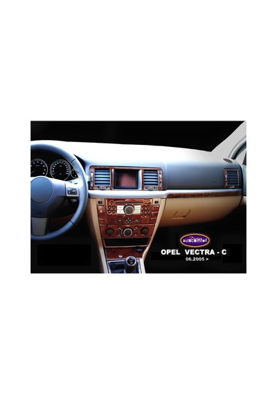 Opel Vectra C 2005+ 21 Prç Maun Kaplama, Torpido, Konsol, Trim, Göğüs Kaplama Seti Maun Renk