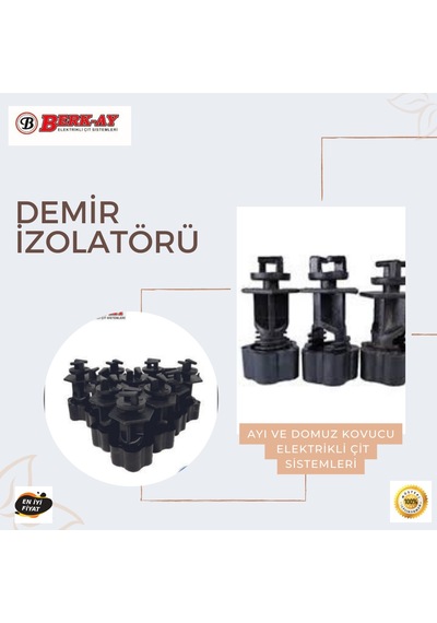 ELEKTRİKLİ ÇİT SİSTEMİ DEMİR İZOLATÖR