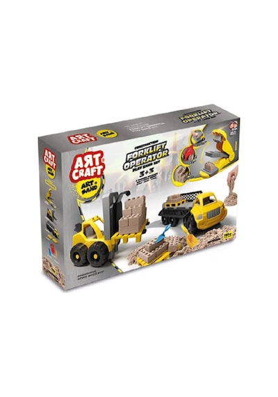 Forklift Operatör Kum Seti 750 Gr. - Art Craft Kinetik Kum Seti - Oyun Kumu - Art Sand Kumu Çok Renkli