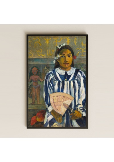 Tahitili Kız Portresi Uv Baskılı Gauguin Pvc Tablo