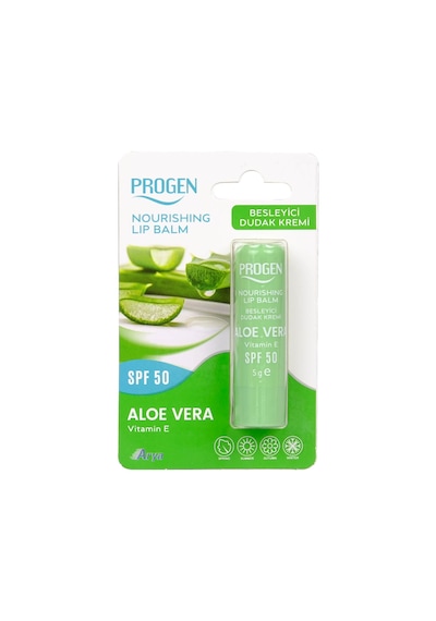 Progen Aloe Vera Besleyici Dudak Kremi SPF50 5 G