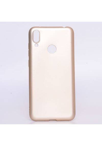 Huawei Y7 Prime 2019 Kılıf Esnek Yapılı İnce Slim Silikon Kapak Ryc/premier Gold