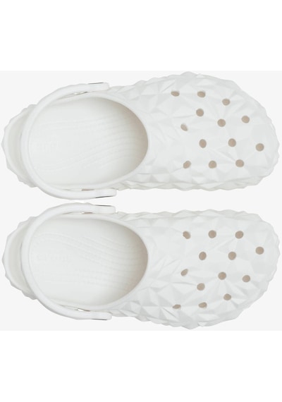 Crocs Classic Geometric Clog Unisex Beyaz Clog Terlik 209563-100 Beyaz