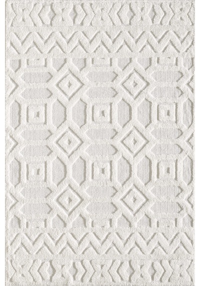 Mariesse Home Elit Bukleli Yumuşak Peluş Post Shaggy Çocuk Odası Oturma Odası Salon Mutfak Halısı 0636a Krem
