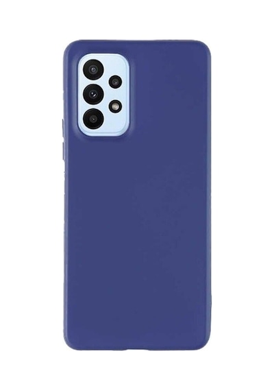 Samsung Galaxy A73 Ile Uyumlu Kılıf Mat Premier Silikon Lacivert + Nano Ekran Koruyucu Col138242-lacivert