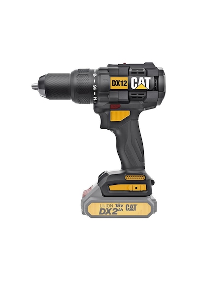 Cat DX12B 18Volt Kömürsüz Profesyonel Şarjlı Darbeli Matkap  (Akü Dahil Değildir)