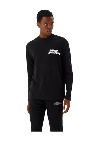 United Colors Of Benetton Erkek No Fear Sweatshirt Sİyah