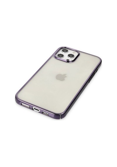 Newface - 523 - İphone 12 Pro Max Kılıf Element Silikon - Csmo-tex - - Mor