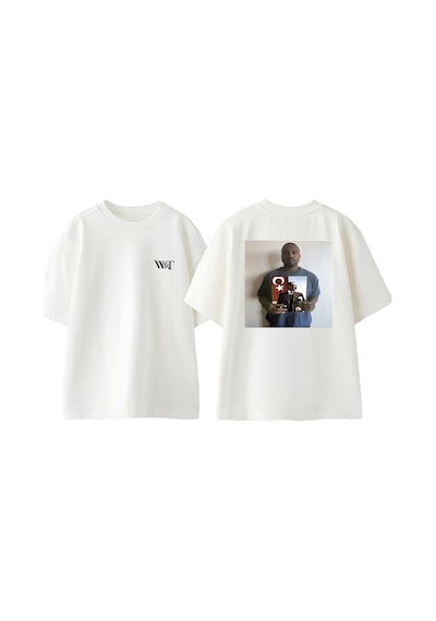 Thewert Drake Atatürk Tasarım Sırt Baskılı Pamuk Beyaz Oversize T-shirt