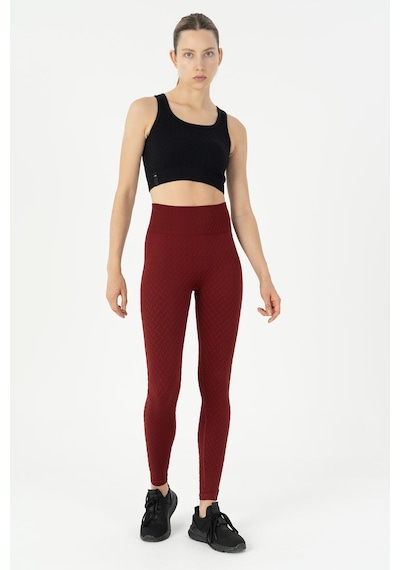 Maraton Seamless Kadın Bordo- Tayt Bordo-