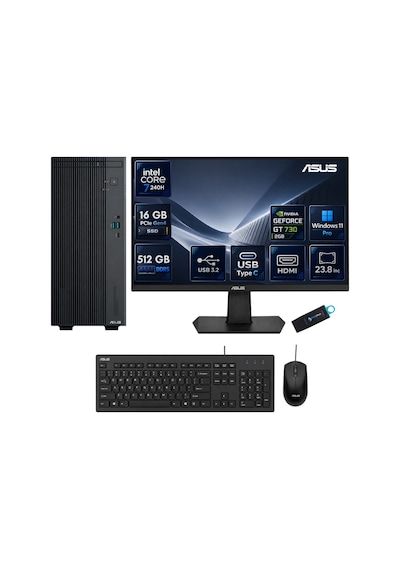 Asus ExpertCenter P500MV P500C723GT730RNP01 Core 7 240H 16 GB 512 GB SSD GT 730 23.8" W11P AIO Masaüstü Bilgisayar