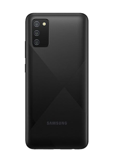 Samsung Uyumlu A02s Arka Kapak Kamera Camı Yok Siyah