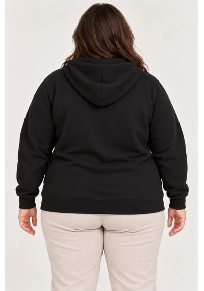 Suma Battal Büyük Beden İçi Şardonlu Kapüşonlu Fermuarlı Kışlık Sweatshirt Siyah Sıyah Suma Battal Büyük Beden İçi Şardonlu Kapüşonlu Fermuarlı Kışlık Sweatshirt Siyah Sıyah