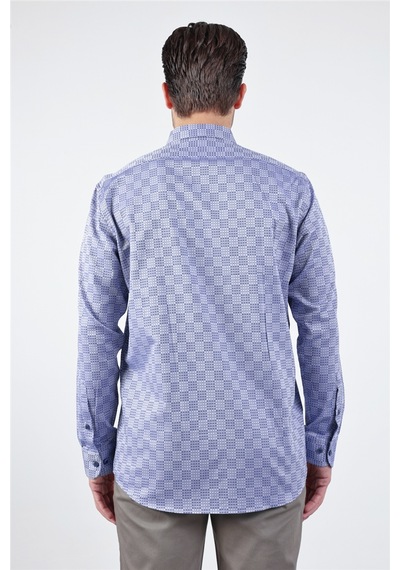 İmza Lacivert - Mavi Düğmeli Yaka Uzun Kol Cepli Comfort Fit Pamuk Gömlek 1004260173 3XL İmza Lacivert - Mavi Düğmeli Yaka Uzun Kol Cepli Comfort Fit Pamuk Gömlek 1004260173 3XL