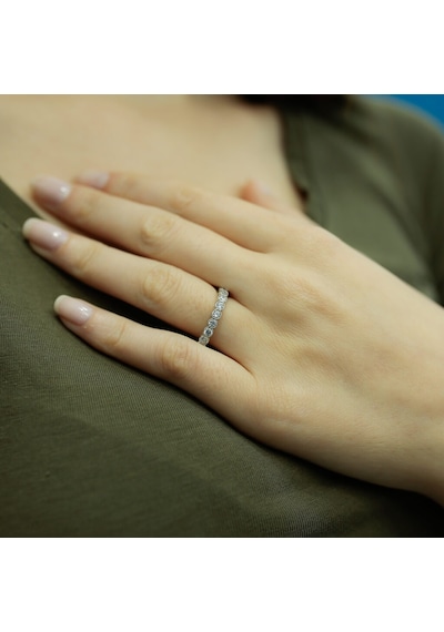 Lova 0,63 Karat Pırlanta Yarımtur Yüzük - 1010083