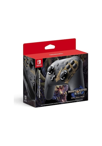 Nintendo Switch Pro Controller Monster Hunter Rise Edition - İthalatçı Garantili