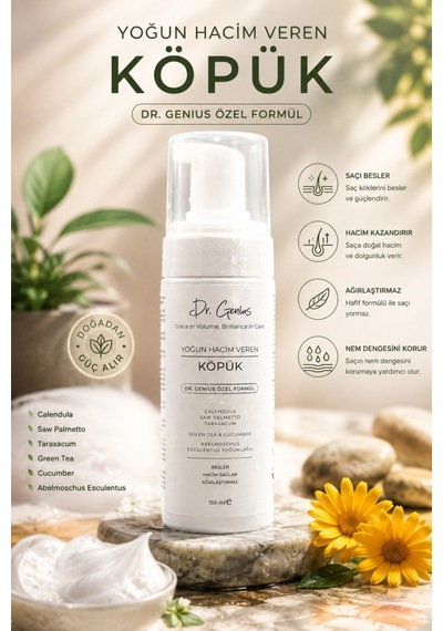 Saw Palmetto, Calendula & Yeşil Çay Özlü Yoğun Hacim Veren Saç Köpüğü - 150ml