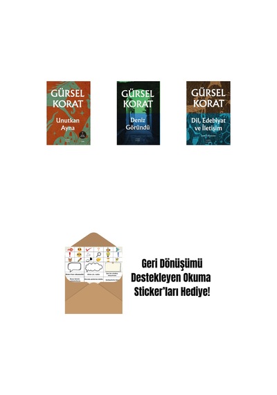 Unutkan Ayna + Deniz Göründü + Dil, Edebiyat Ve İletişim + Okuma Sticker'ları