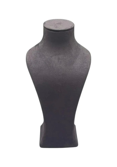 Yerli Üretim Lüx Model Sardunya Kumaş Füme Renk Boy 31 Cm Kolye Takı Sergileme Mankeni Çok Renkli