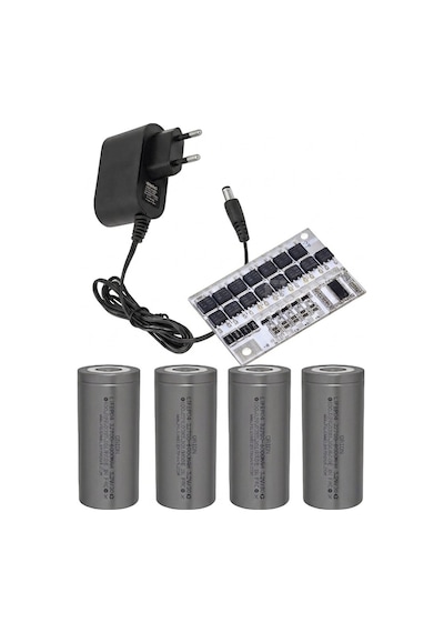 4 Adet Orion Lifepo4 Pil Ve 4s 80 Amper Bms. Ve 15v 1a Adaptör