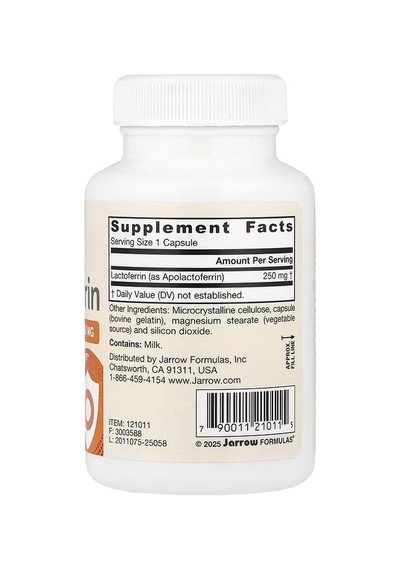 Lactoferrin 250 Mg 60 Capsules - Non Gmo - Gluten Free