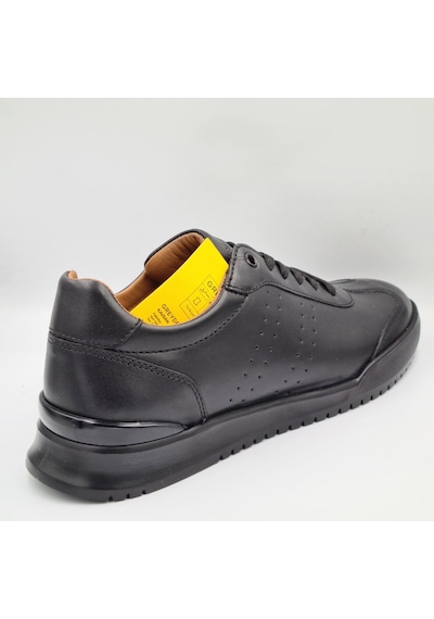 Greyder 19221 6y Siyah Hakiki Deri Erkek Günlük Casual Urban Deri Sneaker