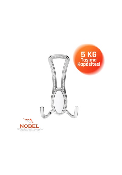 Seçi L Portmanto Askısı, Metal Vestiyer Askısı, Krom , Duvar Ve Dolap Askılığı 5'li Set Vidalı