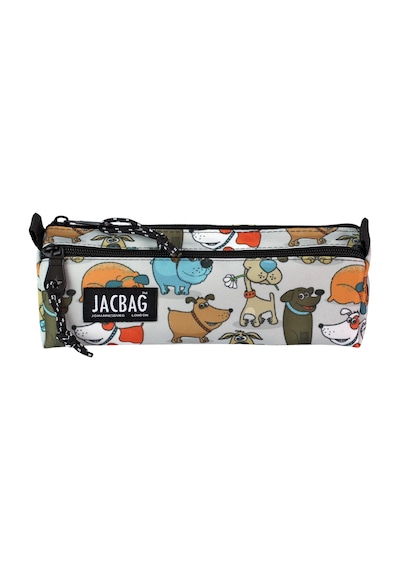 Jacbag Dual Prıme-çift Bölmeli Üçgen Tip Kalem Kutusu Dual Prime-neşeli Patiler renkli
