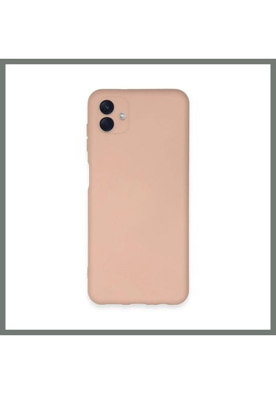 Bezos Samsung Galaxy A04e Kılıf Nano İçi Kadife Silikon - Pudra Mmbz