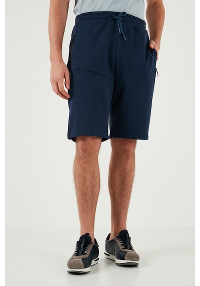 Buratti Belden Bağlamalı Pamuklu Cepli Regular Fit Erkek Short 5908047 Indigo