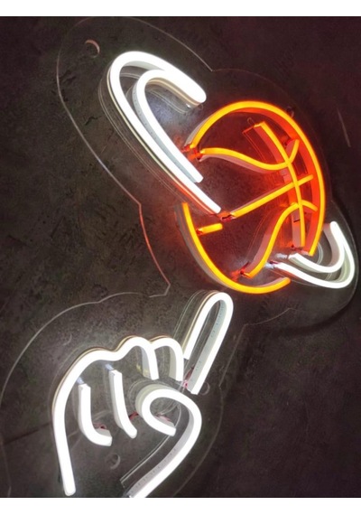 Basketbol Topu Neon Tabela Neon Yazı Dekoratif Aydınlatma