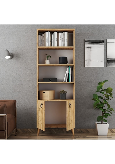 Ferniso Mobilya 2 Kapaklı Kitaplık Çam