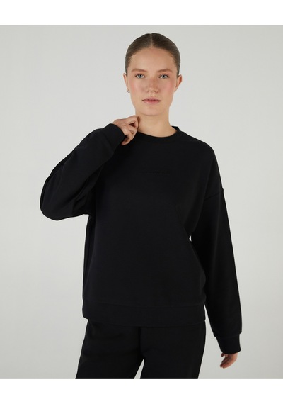 Skechers W Essential Crewneck Sweatshirt Kadın Siyah Sweatshirt S242109-001 Siyah