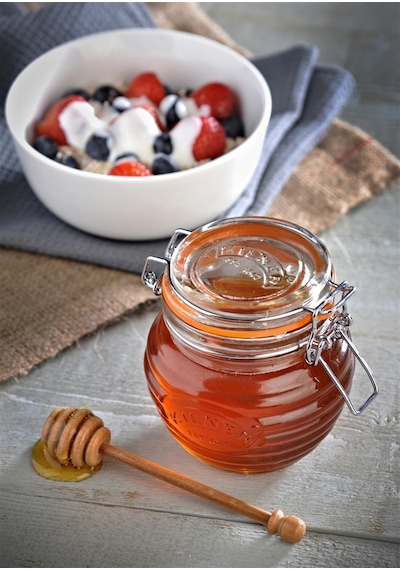 Kilner Ahşap Kepçeli Bal Kavanozu 400 ML