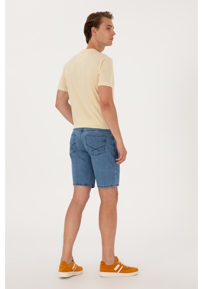 U.s. Polo Assn. Erkek Mavi Şort Jean 50304411-dn0022 Mıd Blue