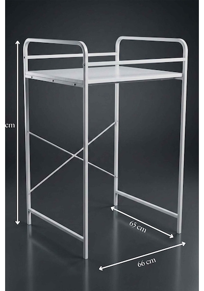Çamaşır Makinesi Rafı Metal Beyaz 66 Cm Çok Renkli