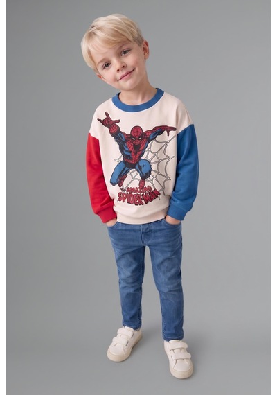 Defacto Marvel Spider-man Baskılı Renk Bloklu Oversize Sweatshirt Erkek Bebek I3542a526wner118 Ekru-er118 Defacto Marvel Spider-man Baskılı Renk Bloklu Oversize Sweatshirt Erkek Bebek I3542a526wner118 Ekru-er118