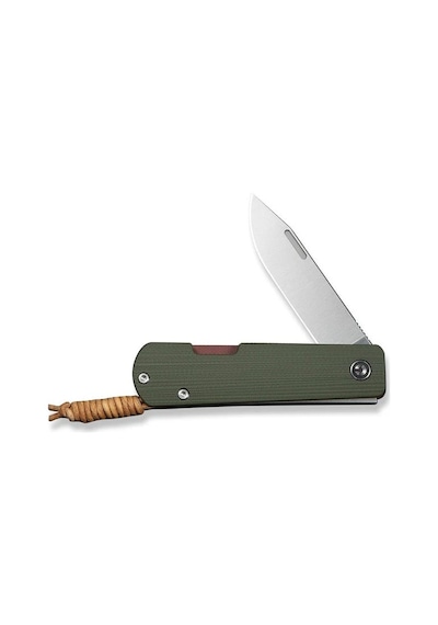 Civivi Slippy Sendy Milled Green & Red G10 Handle Satin Finished Nitro-v Blade Kamp Çakı Yeşil