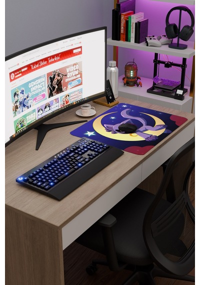 Poppy Playtime Kaymaz Dikişli Kauçuk Oyuncu Mousepad V2 - 48x40 Xl Gaming Mouse Pad Fare Altlığı