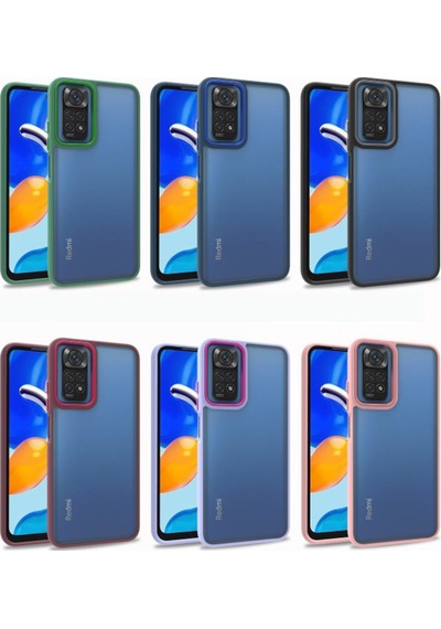 Xiaomi Redmi Note 11 Global Renkli Kenarli Parlak Flora Kilif 547924947