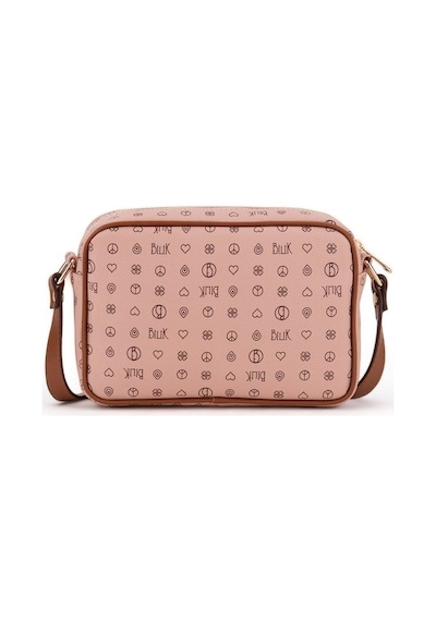 Bilik Deri Monogram Pembe/taba Kadın Çapraz Askılı Çanta Nv 1002- 001